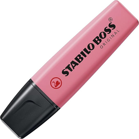 STABILO BOSS Original Pastel Highlighter, Cherry Blossom Pink,5mm,70/150