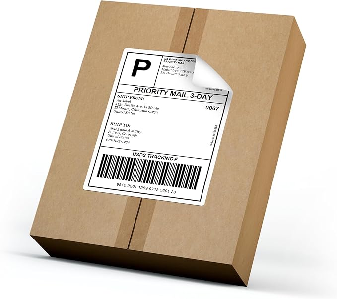 4" x 5 4 Per Page Shipping Labels, 400 Labels (100 Sheets), Inkjet & Laser Printer Compatible