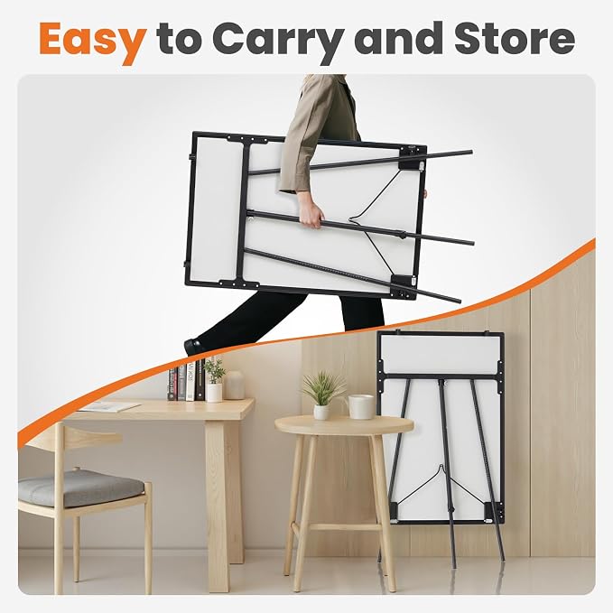 NEWBULIG Magnetic Dry Erase Board 40" x 28", White Board with Adjustable Stand, Heavy-Duty Aluminum Frame & Accessory Tray for Office, Classroom, Home & Presentations, Black