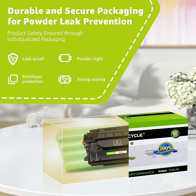 greencycle CE255X 55X High-Yield Compatible P3015dn M521dn Toner Cartridge Replacement for HP 55X CE255X 55A CE255A Work with Laserjet P3015 P3015x Pro 500 MFP M521dw M521 M525 Printer (Black, 2-Pack)