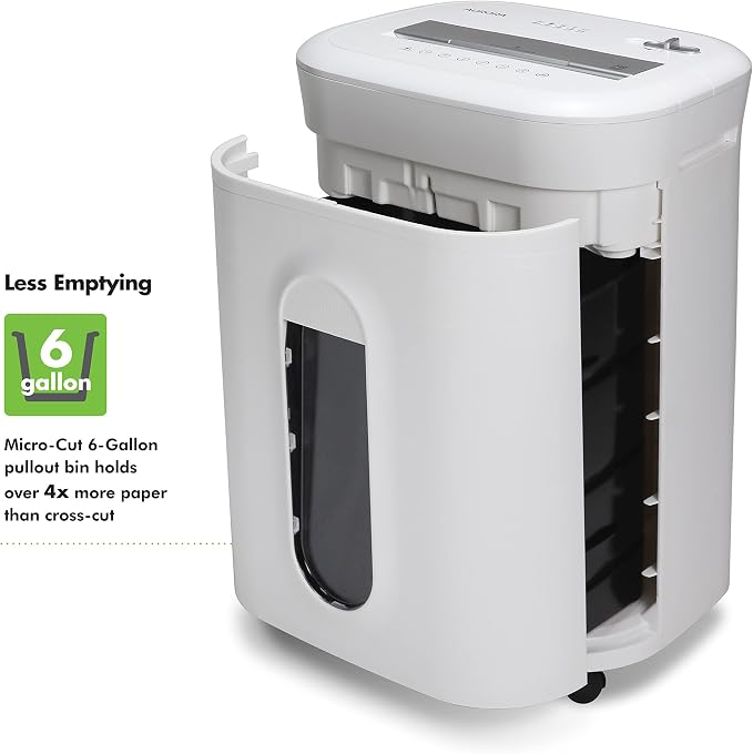 Aurora AU1060MA Professional Grade 10-Sheet High Security Micro-Cut Paper and Credit Card Shredder/ 60 Minutes/Security Level P-5, White, AU1060MA 10-Sheet High Security Microcut