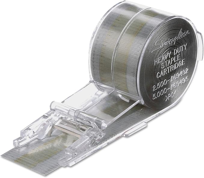 Swingline Premium Staple Cartridge, 5,000 Staples/Cartridge, 3/8" Leg Length, Jam Free Staples for Swingline Stapler Heavy Duty, Perfect for Home Office Supplies & Desktop, 70 Sheet Capacity (69495)