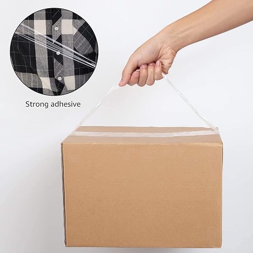 Amazon Basics Strong Adhesive Packing Tape for Moving Boxes, Shipping and Sealing, Clear, 1.88" x 109 Yards, 36-Pack, Total 654 Yards