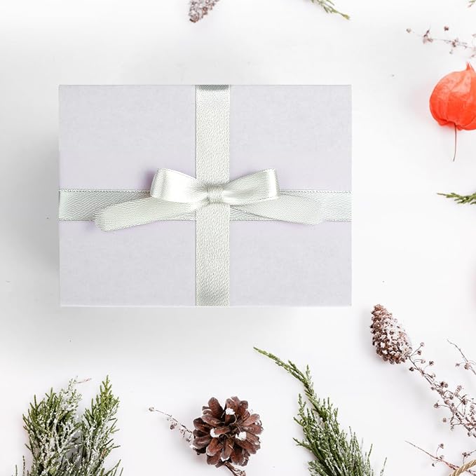 25-Pack Shipping Boxes 8x6x2 Inches, White | Corrugated Cardboard Box for Business Packing, Shipping, and DIY, Easy to Fold and Assemble
