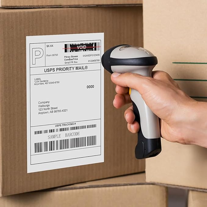 4"x 6" Direct Thermal Shipping Labels, 1" Core, Perforated, 250 Labels per Roll, Thermal Printer Labels 4x6