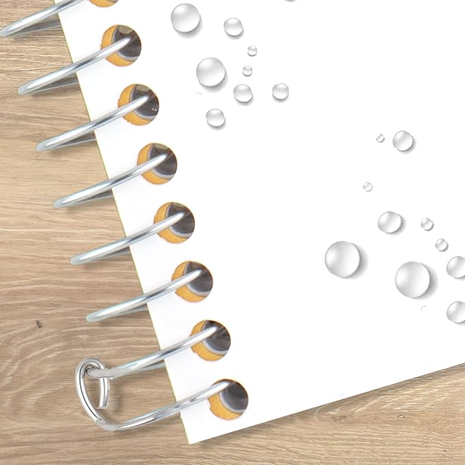 Five Star Spiral Notebook, 1 Subject, College Ruled Paper, 4-3/8" x 7", Small Size, 80 Sheets, Fights Ink Bleed, Water Resistant Cover, White (450048E)