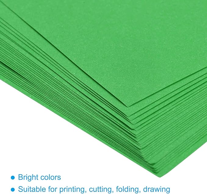 MECCANIXITY 100 Sheets Colored Copy Paper 8.3 x 11.7 Inch Printer Paper 80gsm Emerald Green for Office Printing, Document Copying, Invitations, Forms, Art Projects