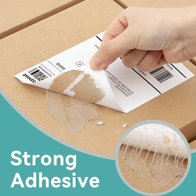 3000 Pcs 4"x6" Direct Thermal Shipping Labels, 12 Rolls of 250 | Compatible with Zebra, Rollo, Munbyn & Most Thermal Printers, Perforated Strong Adhesive, For UPS, FedEx & USPS