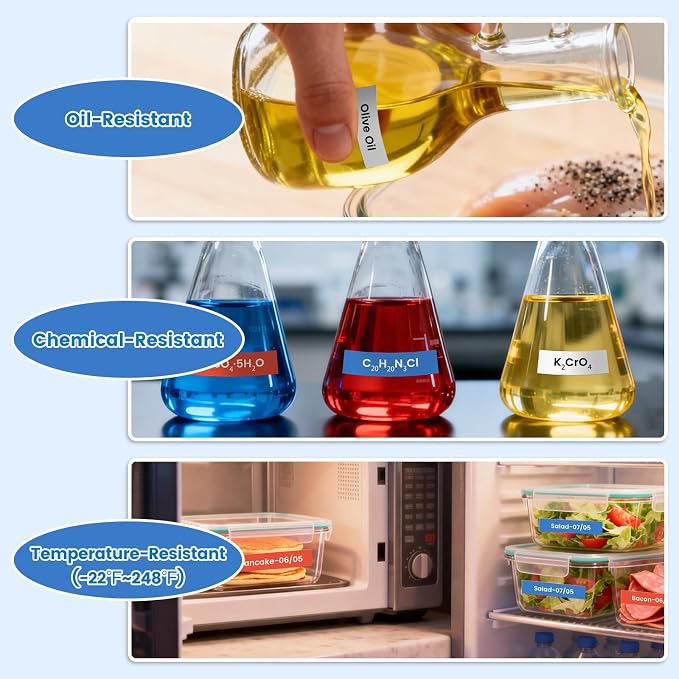 5X Replace for DYMO Label Maker Refills D1 Label Tape Cartridges 1/2In 23Ft | Gold/Silver/Red/Blue/Black Multi-Color Label Compatible for dymo label maker 160 210D 260P 280 360D 420P 500TS 640CB COLORPOP