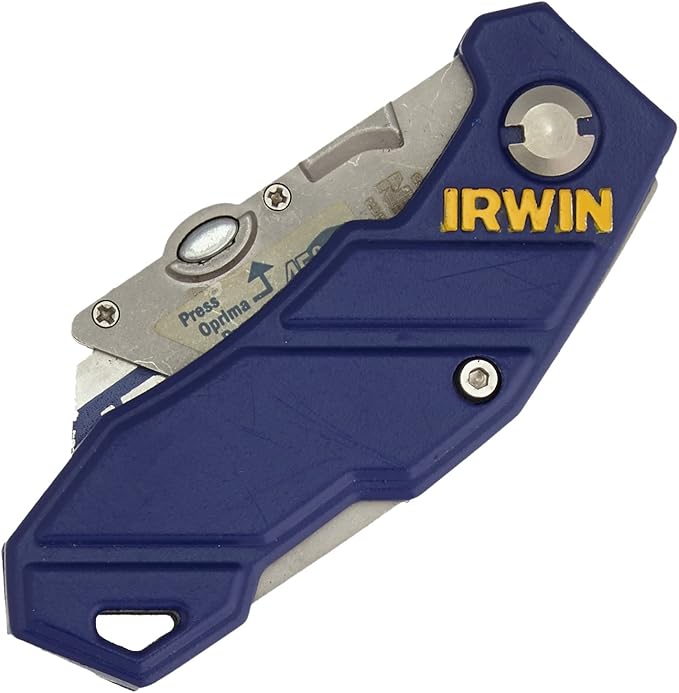 IRWIN Utility Knife, Folding (2089100) , Blue (Pack of 2)
