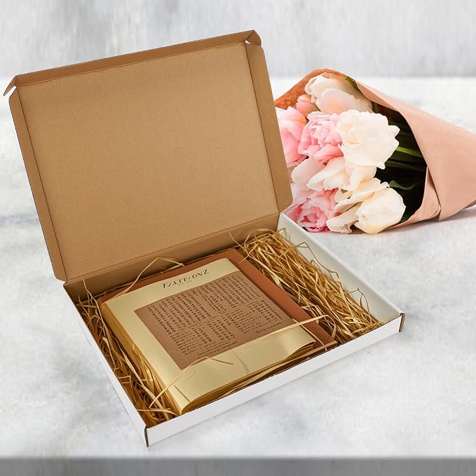 RLAVBL 12x9x1 Shipping Boxes Set of 25, White Corrugated Cardboard Box for Packing, Mailing, Business