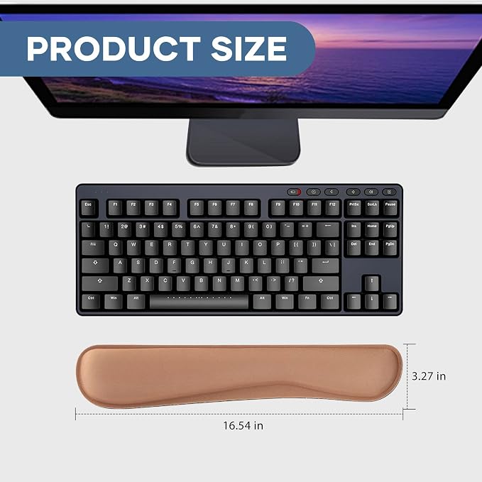 Office Ergonomic Memory Foam Computer Mouse and Keyboard Wrist Rest pad Support Carpal Tunnel, Wrist Rest for Keyboard and Mouse, Wrist Support Set