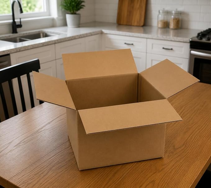 Corrugated Cardboard Boxes, 12 x 9 x 9 inch, 25 pack