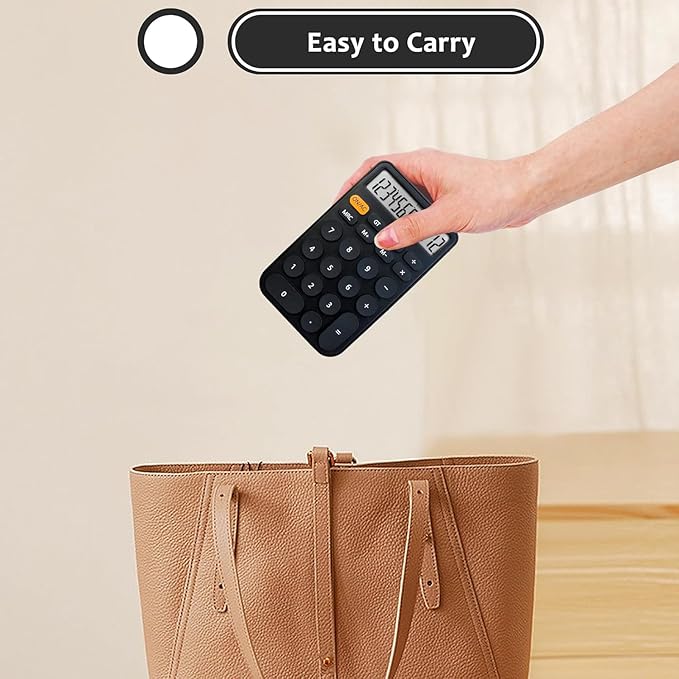 VEWINGL Standard Calculator, 12 Digit Large Display Desktop Calculator with Big Buttons for Office, School, Home & Business