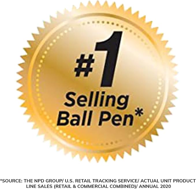 BIC Round Stic Black Ballpoint Pens, Medium Point, 1.0mm, 10-Count | Bulk Pack for Office or School, Flexible Round Barrel for Comfort, Smooth Ink for Consistent Writing, Dependable Performance