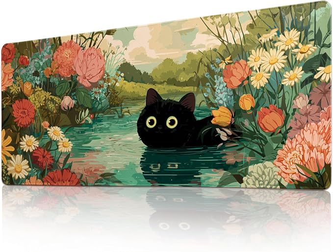 Desk Mat Mouse Pad Gaming Desk Pad XL Large Mouse Mat Office Decor Accessories (Green A)