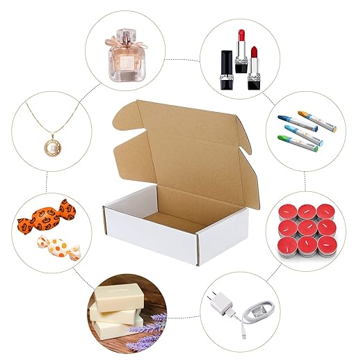 Corrugated Mailer,Small Cardboard Shipping Boxes (6" x 4" x 2")