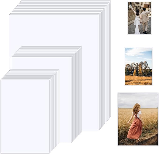 Lokunn 180 Sheets Photo Paper Glossy 4x6, 5x7, 8.5x11 inch,Inkjet Printer Photo Paper for Dye Ink, Suitable for Flyers, Calendars, Photos, Advertising covers, Recipe Cards and Brochures