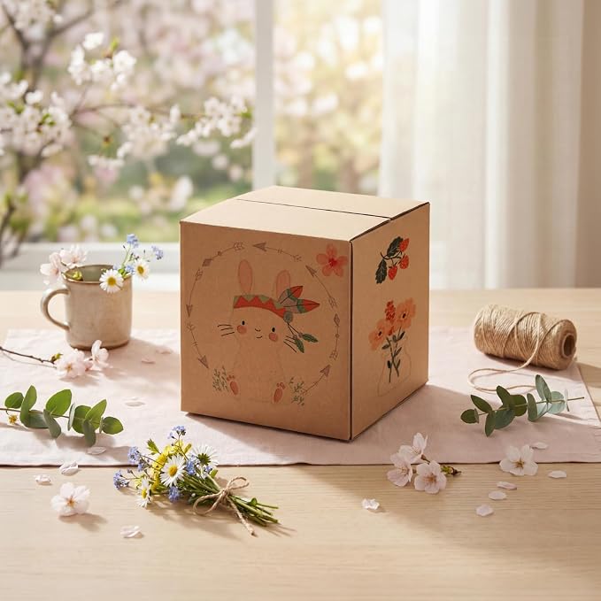 30-Pack Shipping Boxes 6x6x6 Inches, Brown | Corrugated Cardboard Box for Business Packing, Shipping, and DIY, Easy to Fold and Assemble