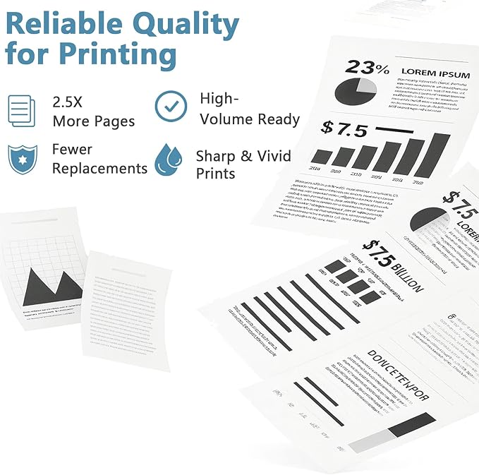 58A CF258A Black Toner Cartridges Compatible Replacement for HP 58 58X CF258X LaserJet Pro MFP M428dw M428fdn M428fdw M404 LaserJet Enterprise M406dn M430f, Pro M404n M404dw M404dn M404 M304n M304dn