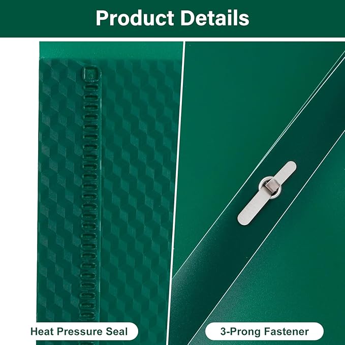 60-Pack Plastic Folders with Pockets and Prongs,2-Pocket Folders with 3 Fasteners, Poly Folders Holds 8-1/2" x 11" Paper for School/Office/Home