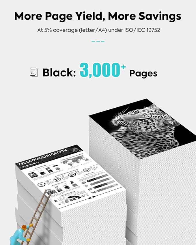 148A Black Toner Cartridge 4001n 4101fdw (with Chip) Compatible Replacement for HP 148A 148X W1480A W1480X for HP Pro 4001dw 4001dn 4001n MFP 4101fdw 4101fdn Printer, 2 Pack