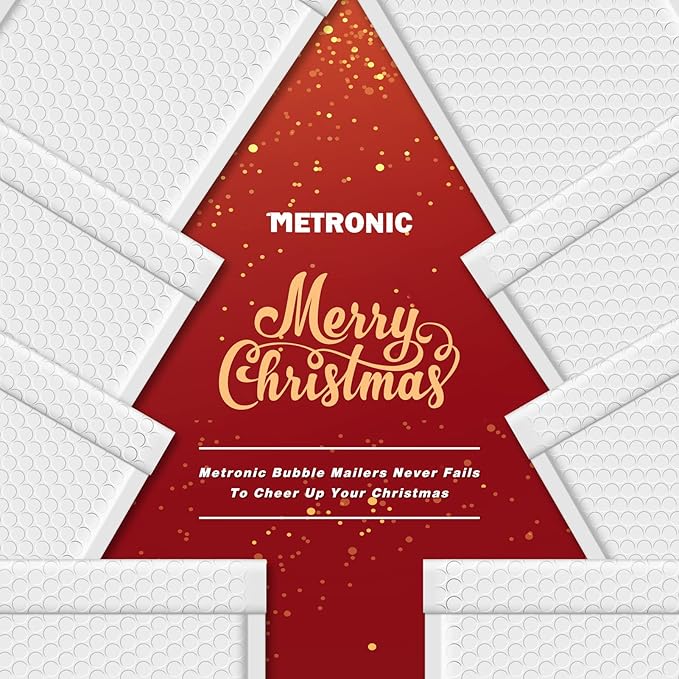 Metronic Bubble Mailers 6x10 50Pack, Self-Seal & Waterproof Bubble Mailer, Padded Envelopes, Mailers Padded for Shipping, Packaging for Business, White Usable Size 6x9