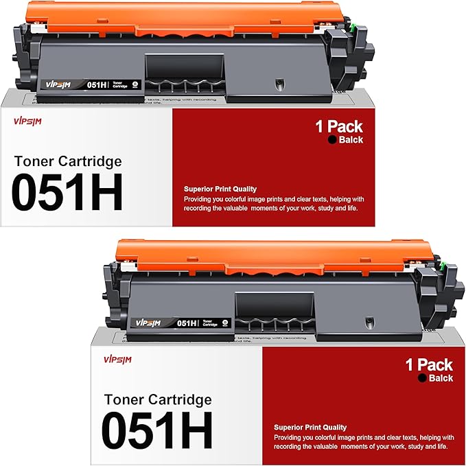 051H Toner Cartridge - Replacement for Canon 051H High-Yield Black Toner Cartridge CRG-051H for Canon Imageclass MF263dn MF264dw MF266dw MF267dw MF269dw LBP162dw LBP161dn Printer (Black, 2-Pack)