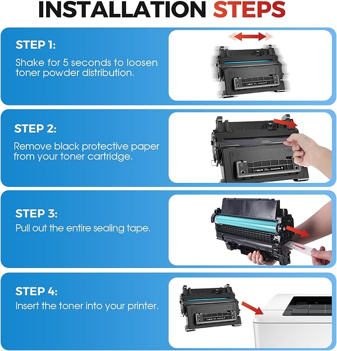 81A Toner - CF281A Replacement for HP 81A Black Toner Cartridge | CF281A 81X CF281X Compatible with M630, M604dn, M604n, M605dh, M605dn Printer (2 Black)