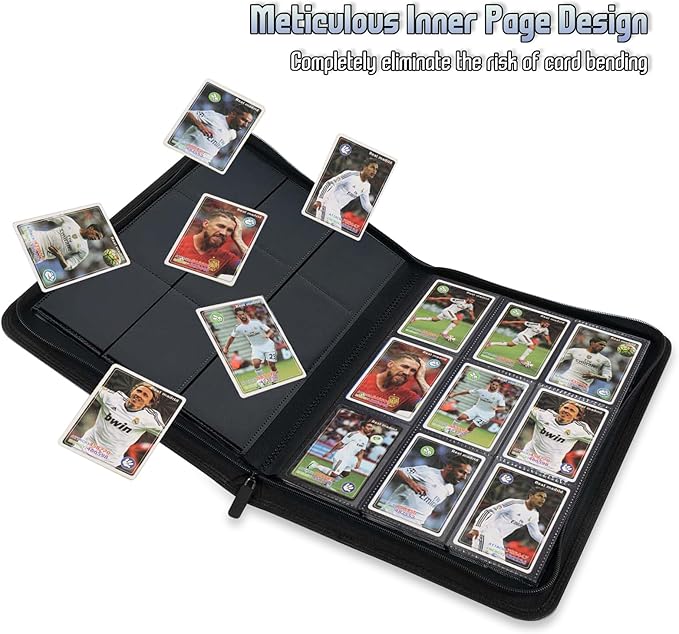 Trading Card Binder, Premium 9 Pocket Double Sided 540 Pocket PU Card Collection Binder, Collectible Trading Card Albums for MTG, TCG, Sport Card, Game Cards (Viridian)