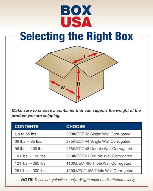 Box USA Shipping Boxes 18"L x 6"W x 6"H 25-Pack Long Corrugated Boxes for Moving, Shipping, Mailing, Packing, Packaging and Storage