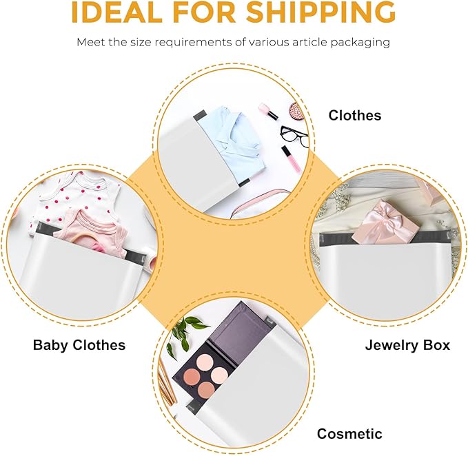 Metronic Poly Mailers 10X13 1000 Pack, Bulk Shipping Bags Heavy Duty Self Seal Waterproof Tear Weather Resistant Medium Mailing Envelopes, Packaging bags for Small Business, Boutique, Clothing, White
