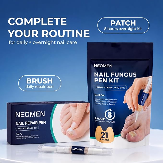 Nail Fungus Pen, Toenail Fungus Pen Treatment for Toenails & Fingernails, Daily Nail Appearance Care - 4 Count