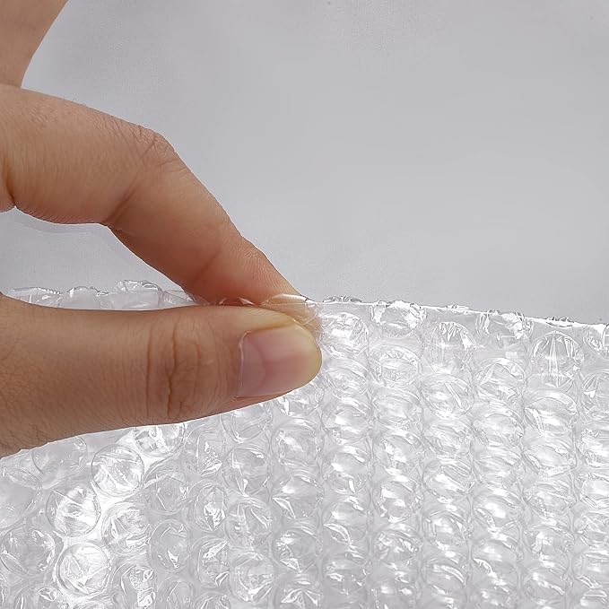 1 Roll 12" X 36' Perforated Nylon Bubble Packing Wrap for Moving Boxes Shipping Cushioning Supplies Wanguagua | Heavy Duty Fully-inflated Bubbles for Boxes, Shipping Cushioning Supplies, Perforated Every 12"
