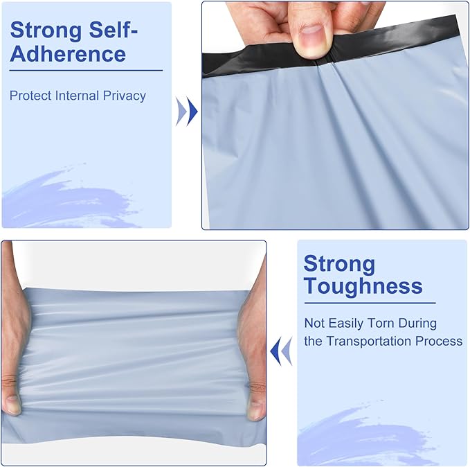 120PC Poly Mailers 6x9 Inch Light Blue Mailing Envelopes Bags 6x9 Poly Mailers Shipping Bags with Self Adhesive Waterproof and Tear-Proof Postal Bags