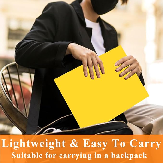50Pcs Yellow with Pockets-2 Pocket Folders for Documents,Cute Paper Folders for Filing Cabinet,School,Office,Resume Portfolio
