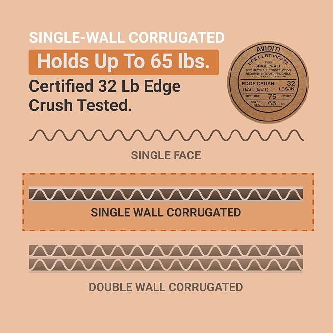 BOX USA Shipping Boxes Medium 16"L x 10"W x 10"H 25-Pack - Corrugated Cardboard Box for Moving, Mailing, Packing, Packaging and Storage