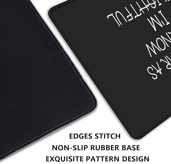 Skeleton Mouse Pad Skull Desk Pat,Mouse Mat Large Desk Mat for Desktop,Stitched Edges Non-Slip Waterproof Rubber Base Mouse Mat for Office Computer Keyboard Laptop and Home(27.5X11.8 in)