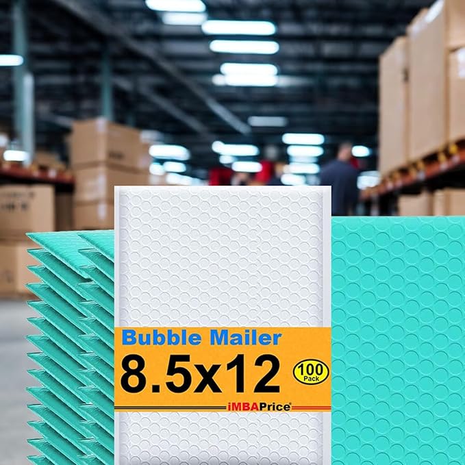 iMBAPrice 100#2 (8.5" x 12") Pure White Color SELF Seal Poly Bubble MAILERS Padded Shipping ENVELOPES (Total 100 Bags)