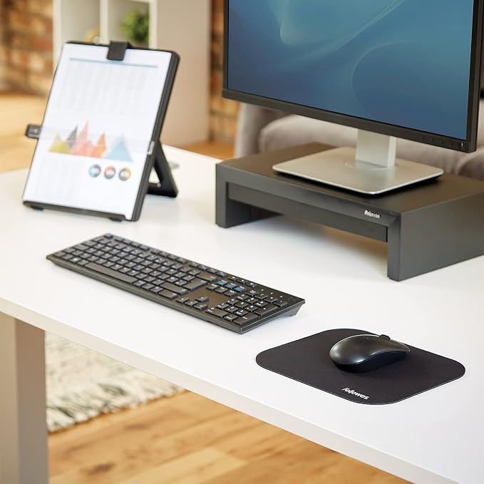 Fellowes Mouse Pad - Black (Pack of 2)