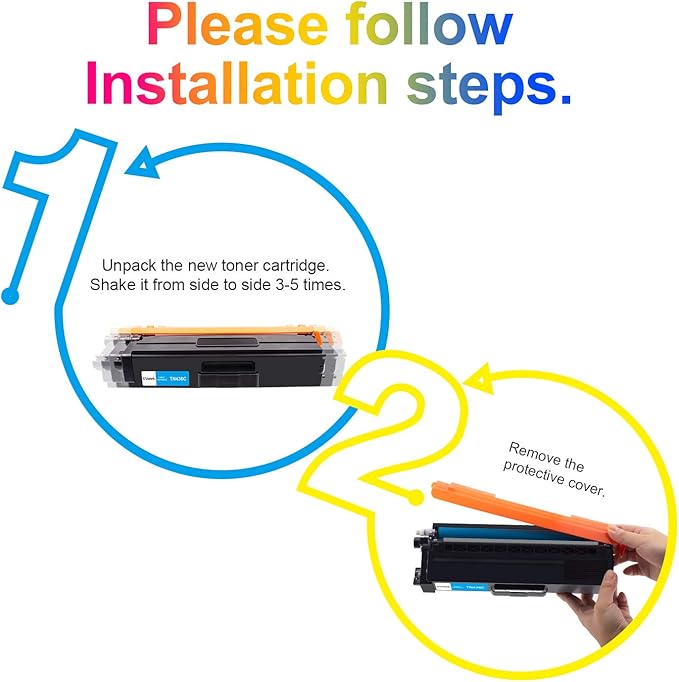 Uniwork Compatible Toner Cartridge Replacement for Brother TN436 TN 436 TN436BK TN433 use with MFC-L8900CDW HL-L8360CDW HL-L8260CDW MFC-L8610CDW MFC-L9570CDW HL-L9310CDW Printer Tray (4 Pack)