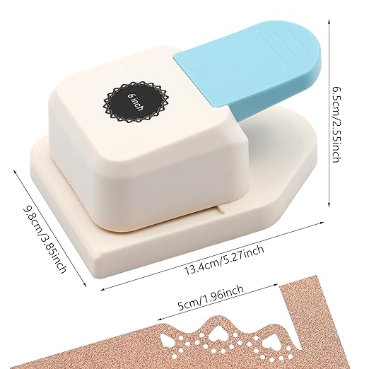 Paper Corner Punch Circular Hollow Heart Pattern, Large Craft Corner Punch Paper Cutter Portable Corner Hole Punch for Srapbooking, DIY Crafts, DIY Crafts, Card Making