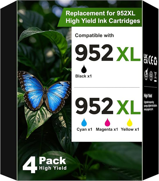 952 952XL Ink Cartridges Office Jet Pro 8710 7740 for HP 952XL 952 HP952 HP952XL Ink Cartridges Combo Pack Work with HP Office Jet Pro 7740 8710 8720 8210 7720 8730 8715 8725 8740 Office Jet 8702
