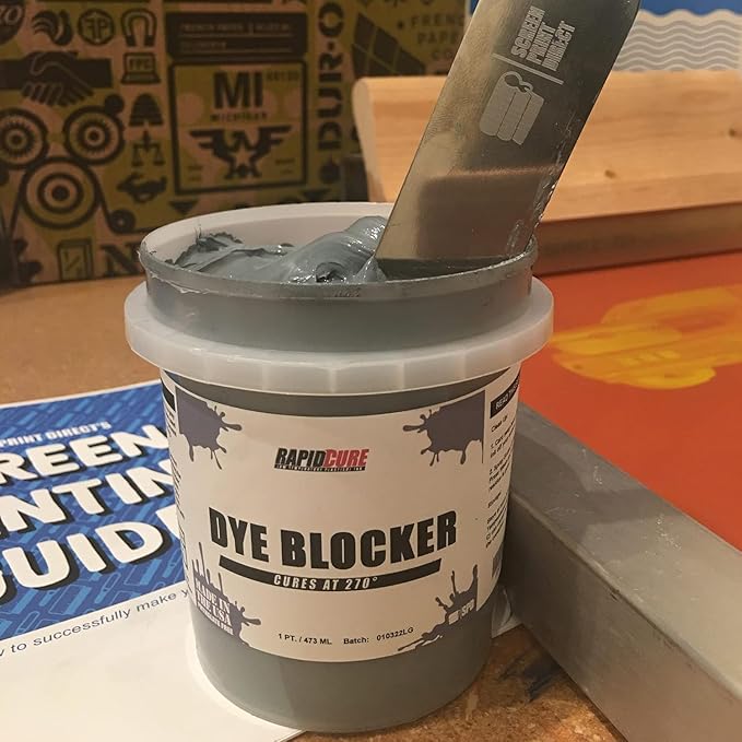 Rapid Cure® Screen Printing Ink Dye Blocker (3.5 Gallon - 448oz.) - Plastisol Ink for Screen Printing, Fast Curing Fabric Paint - Screen Print Direct®, USA Made