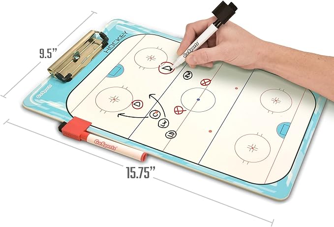 GoSports Premium Dry Erase Coaches Clipboards – Basketball, Baseball, Football, Soccer, Hockey, Volleyball, Lacrosse