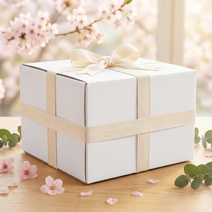Rempry White 12x12x6 Shipping Boxes Set of 15, Corrugated Cardboard Box for Mailing, Packaging Small Business, Kraft Mailer Gift Boxes