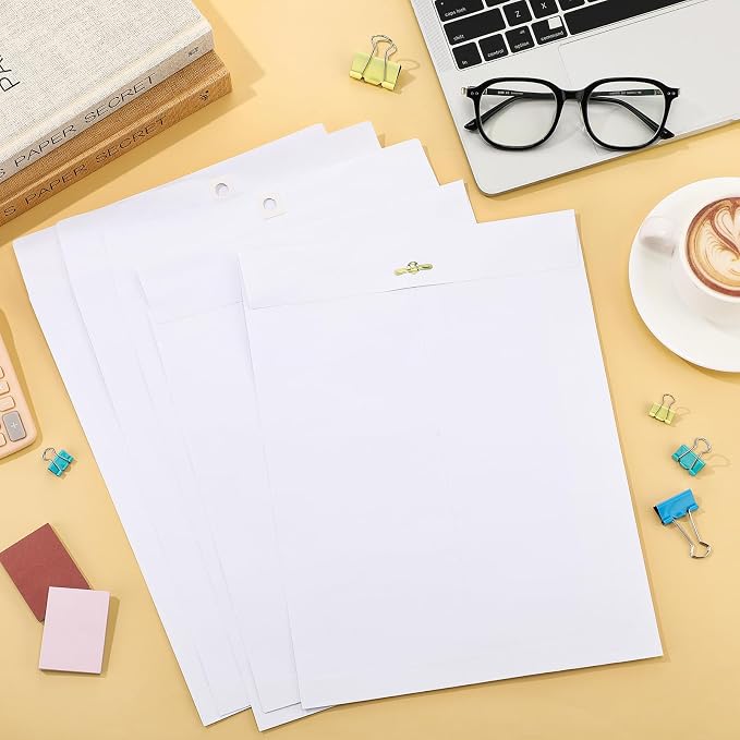 Teling 50 Pcs Manilla Clasp Envelopes Kraft Closure | Metal Clasp Secure Closure, Reinforced Flap, Small Catalog for Documents Mailing Files, Office School Business Home