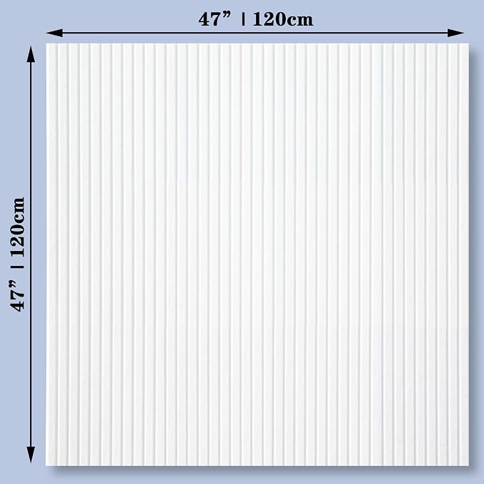 YOUDEFUL 47" x 35" Large Felt Bulletin Board, White | 12 Pcs Self-Adhesive Cork Board Alternative, Pin Boards for Wall Decor, Home, Office, Classroom,Dorm