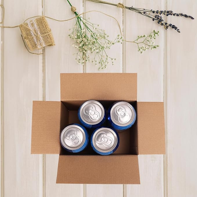 7x5x4 Shipping Boxes Set of 40, Brown Kraft Corrugated Cardboard Boxes Mailers for Small Bussiness Packaging