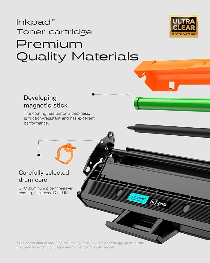 MLT-D111S Toner Cartridges 2 Black Combo Pack Compatible Replacement for Samsung D111S 111S MLT111S Works for M2020W M2070W M2026 M2020 M2070 M2024W M2074FW Printers